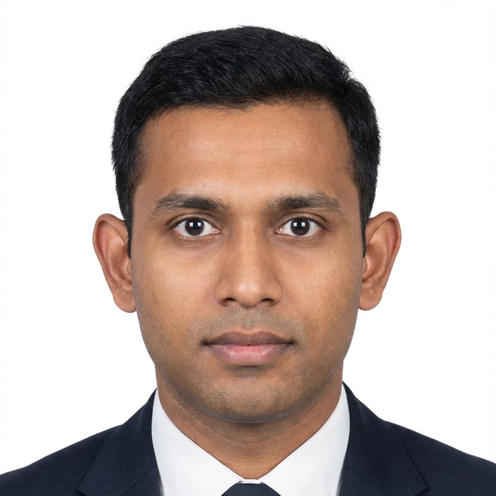 Sample of a correct passport size photo meeting Government of India requirements
